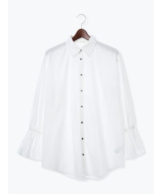 Te chichi ピンタックフレアカフスシャツ オフホワイト