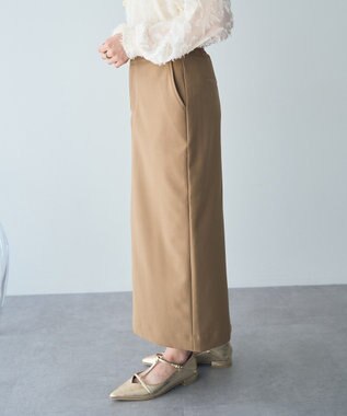 YECCA VECCA タイトロングスカート Gray Beige