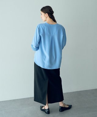 YECCA VECCA タイトロングスカート Gray Beige