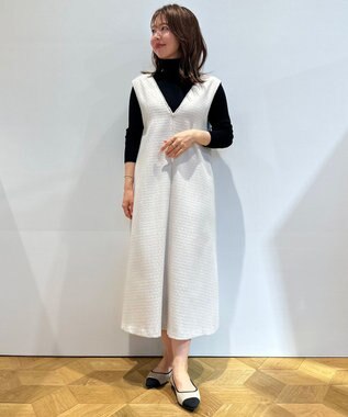 UNFILO ウールレーヨン タートル ブラック