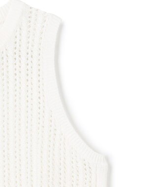 uncrave シースルーケーブルニット ノースリーブトップス オフ