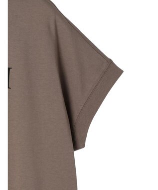 Green Parks フレンチスリーブ筆記体刺繍ロゴプルオーバー Brown