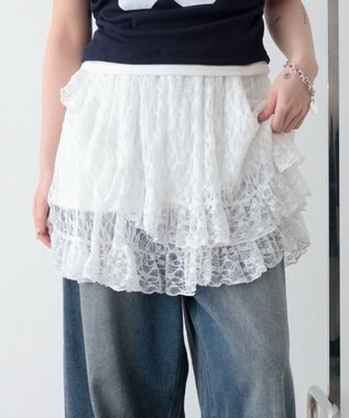 WEGO レースフリルスカート