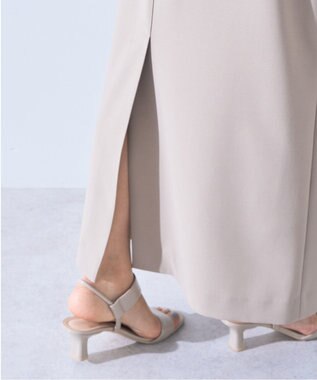 YECCA VECCA タイトロングスカート Gray Beige