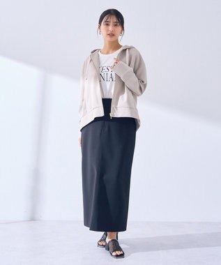 YECCA VECCA タイトロングスカート Gray Beige