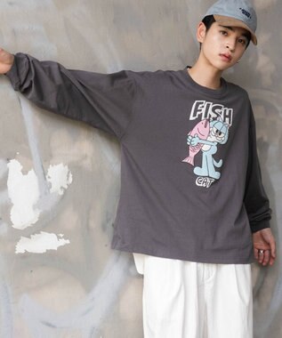 WEGO 【ユニセックス着用ITEM】アニマルキャラBIG　T（LS） スミクロ