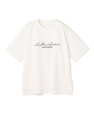 UNFILO 【VERY掲載】BEAUTY FORM-T cotton ロゴ ハーフスリーブ Tシャツ オフ