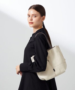 Y'SACCS デニムトートバッグ　Sサイズ アイボリー