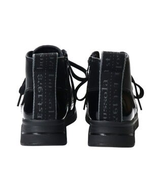 INTER-CHAUSSURES 【BUSSOLA】サイドジップハイカットスニーカー ブラック