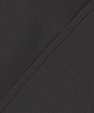 #Newans 【洗濯機可／撥水】シャーリングネック ボリュームスリーブシャツ ブラック