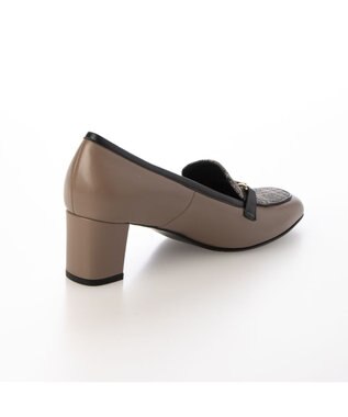 Riz raffinee <Riz raffinee>ビットヒールアップローファー ブラックプリント