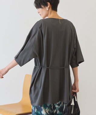 AMERICAN HOLIC 【2WAY】バックタックチュニック Charcoal Gray