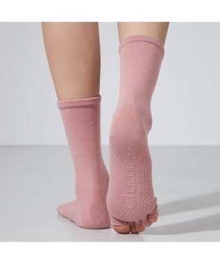 Chacott Chacott BALANCE5本指グリップソックス グレイッシュローズ