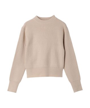 earth music&ecology アンチピリングハイネックプルオーバー Light Beige