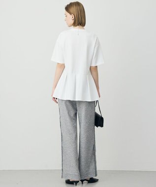 ICB 【先行予約】 ライトダンボール ペプラムプルオーバー オフホワイト