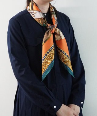 Marca 【伝統横濱スカーフ】演奏会  大判 シルクツイル スカーフ