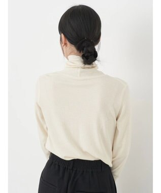 earth music&ecology ＴＲウールブレンドタートルネックプルオーバー Ivory