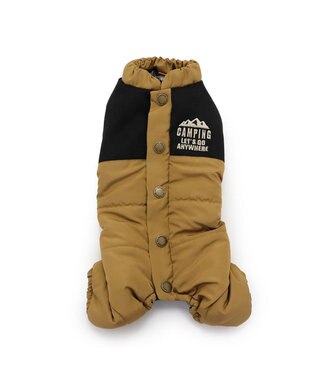 PET PARADISE ペットパラダイス 遠赤外線 オーバーオール 小型犬 茶系