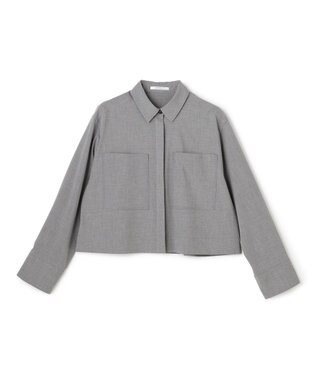 BEIGE， APOPHY / ステッチディテールショートシャツジャケット L.Gray