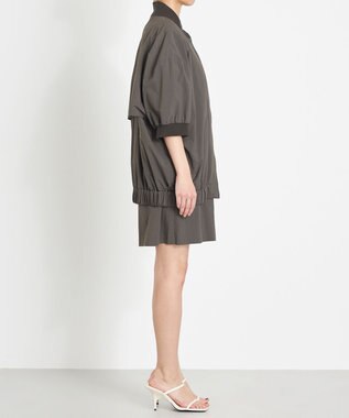 NAVE 【ReNAVE　撥水機能・UVカット・透湿・接触冷感・洗える】ナイロンタスランブルゾン グレー系