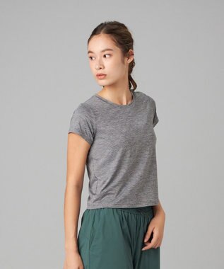 Chacott Chacott BALANCE ドライストレッチリフレクターTシャツ グレー杢