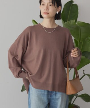 AMERICAN HOLIC バイパチルーズニットプルオーバー モカ