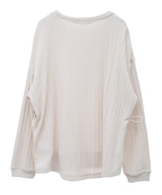 Green Parks ベロアドッキングプルオーバー Ivory