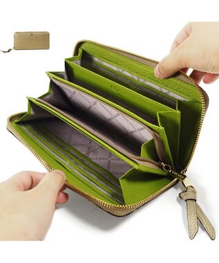 PELLE BORSA ラウンドファスナー長財布 Reinette Goods レネットグッズ 4743 ゴールド