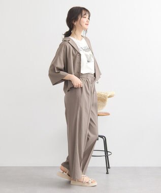 earth music&ecology 【接触冷感/UVカット】リラックスイージーパンツ Mocha