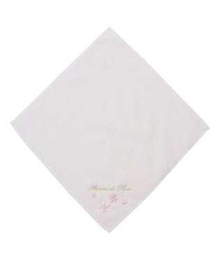 Maison de FLEUR sakura刺繍タオルハンカチ Light Pink