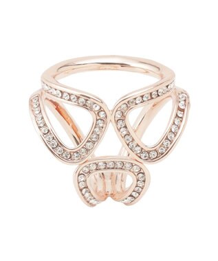 MOONBAT Luna Luce(ルナルーチェ)スカーフリング ガラスパヴェ 3Ring お手持ちのスカーフを通すだけ ギフト ブロンズ