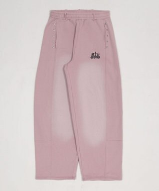 WEGO 【ユニセックス着用ITEM/ウエストゴム】ロゴスウェットパンツ ピンク