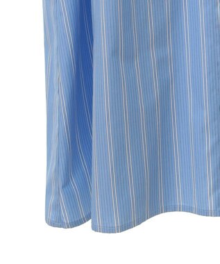 CRAFT STANDARD BOUTIQUE シワ軽減 /イージーケアシャツワンピース Stripe Sax