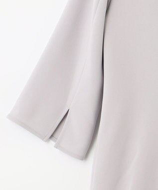 GRACE CONTINENTAL バイカラービジューワンピース グレー