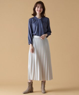 ANY 【LLサイズ有り】ソフトタッチローヒールブーツ ベージュ