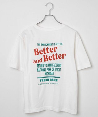 WEGO ヴィンテージライクグラフィックTシャツ ホワイト