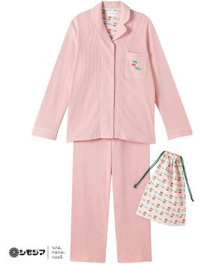 une nana cool MADE WITH シモジマ 【綿100%】開襟ワッフルパジャマ