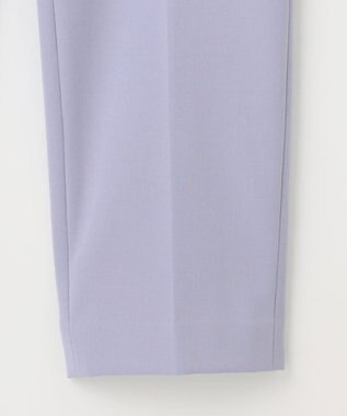 自由区 【撥水加工・洗える】TRギャバ裏起毛テーパード パンツ サックスブルー系