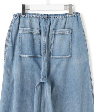 J.PRESS YORK STREET 【WOMEN】ダンガリーワイド デニムパンツ ダルブルー系