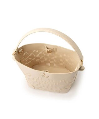 LANVIN en Bleu ペルフォレ 2wayバッグ オフホワイト