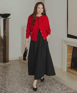 UNFILO パデッドスカート ブラック