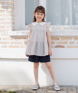組曲 KIDS 【150-160㎝】ティアード チュニック ベージュ