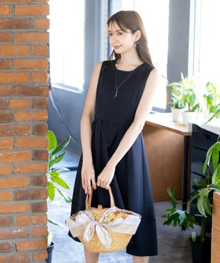 Tiaclasse L 【洗える】ボレロ＆ワンピースセット ネイビー