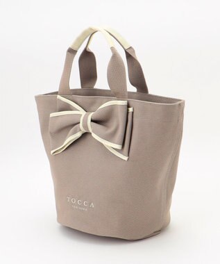 TOCCA RIBBON KNOT CANVASTOTE キャンバストート ベージュ系
