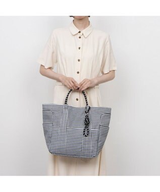 UNBILLION カシュカシュ cachecache / パラコードハンドルポリエチレントートバッグ ブラックミックス