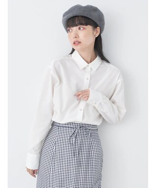 earth music&ecology レギュラーカラーシャツ Off White