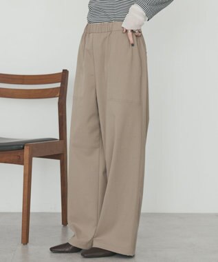 AMERICAN HOLIC 【イージーケア】ベイカーリラックスパンツ Beige