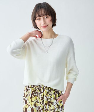 ANY L アクリルガーターニット エクリュ