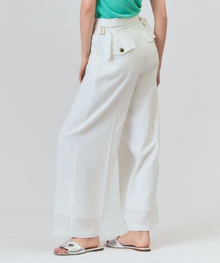 GRACE CONTINENTAL マリンワイドパンツ ホワイト