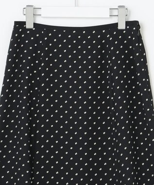 自由区 【セット可/洗える】ダブルスクエアプリント マーメイドシルエットスカート ネイビー系5